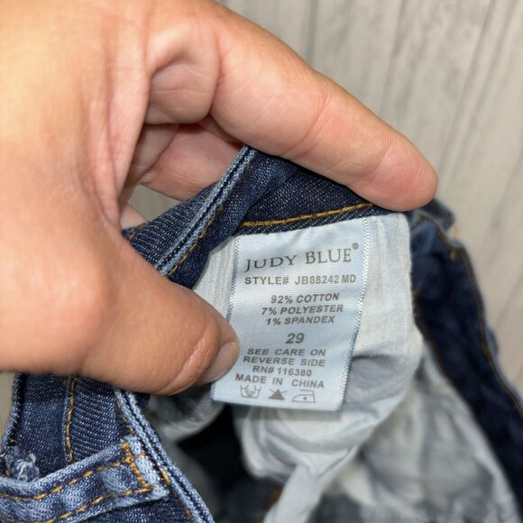 Womens Size 29 Judy Blue Relaxed Fit Distressed Jeans EUC - Picture 5 of 5